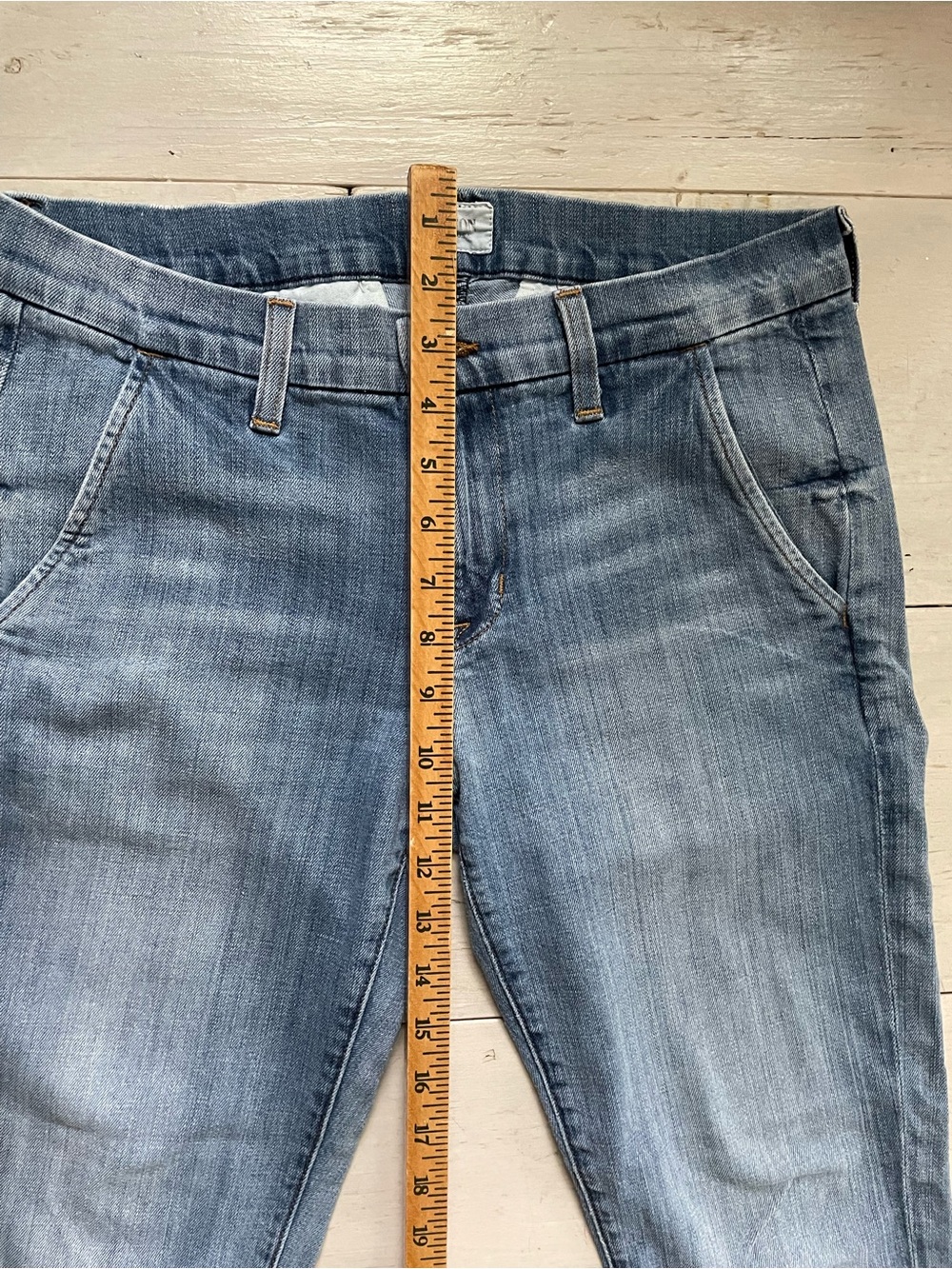 Hudson Women’s Jeans Jamie Slim Chino Light Wash Frayed Hem Size 26 Made in USA - Picture 10 of 10